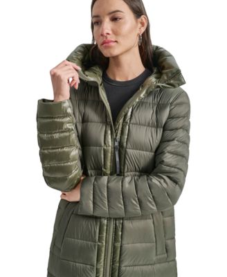 Women's Down Quilted Hooded Puffer Coat