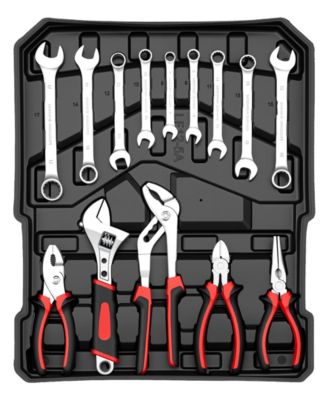 399-Piece Rolling Tool Set, Home Repair Tools with 4 Drawers, Wheels, and Aluminum Case