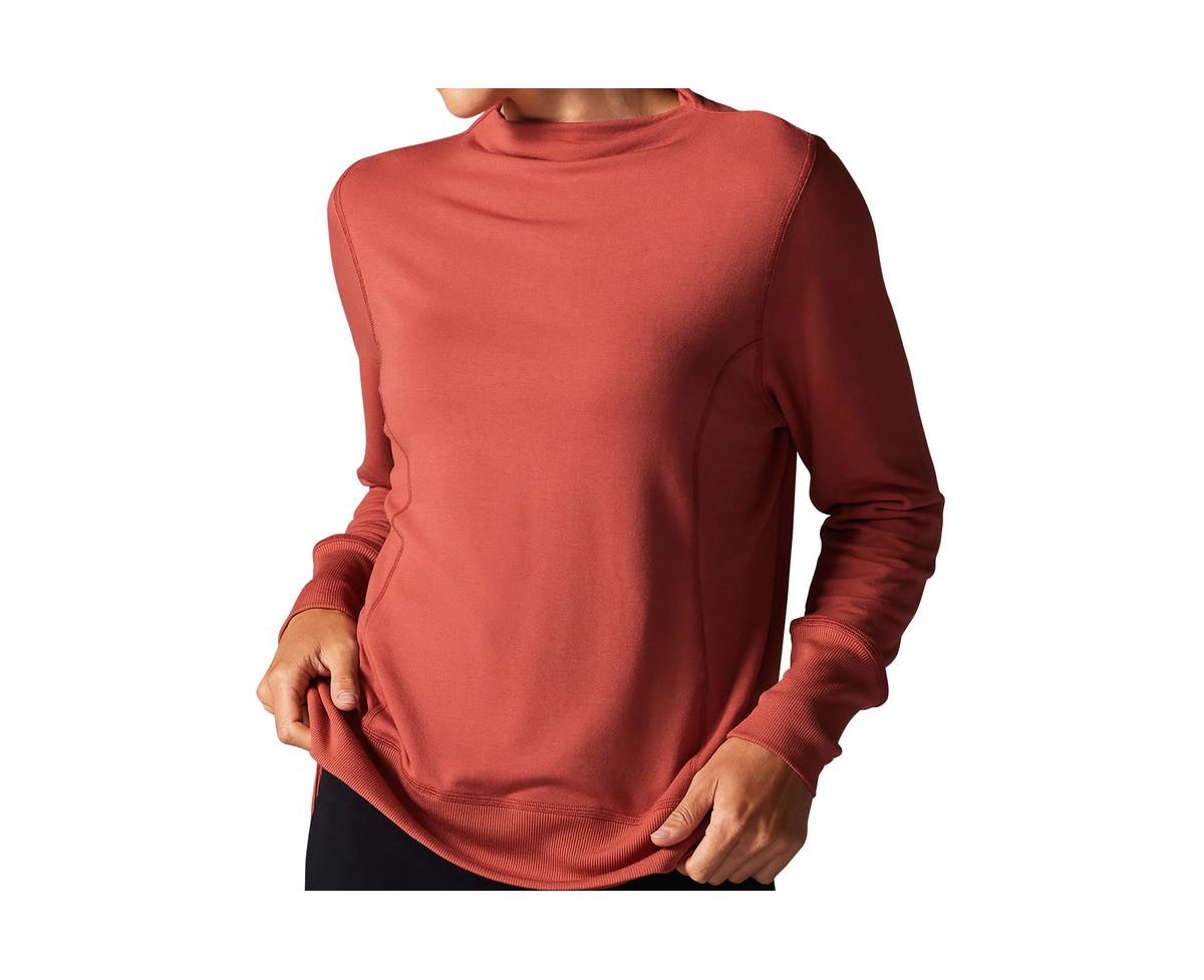 Women's Cozy Funnel Neck Sweatshirt - Spice