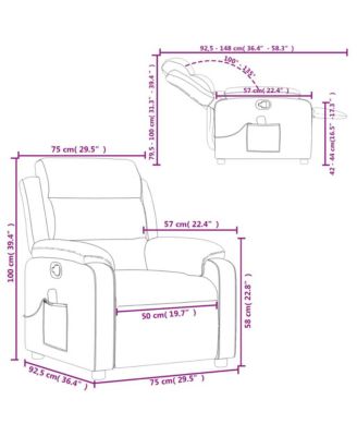 Massage Recliner Chair Dark