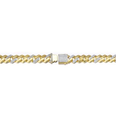 Clear Cubic Zirconia Miami Cuban Curb Link Bracelet