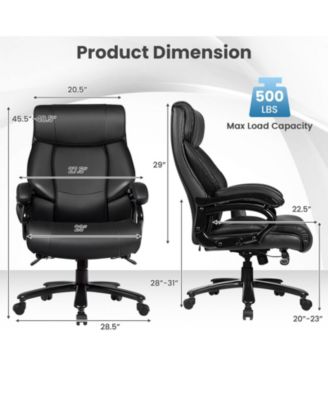 400lb PU Leather Massage Office Chair