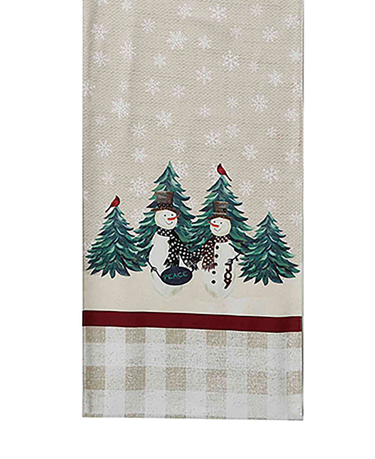 Avanti Country Snowman Polyester Runner, 14" X 72" In Multi Color