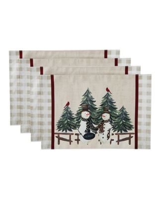 Avanti - Country Snowman Tablecloth, 52" X 70"