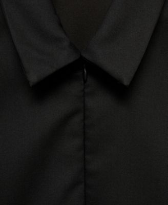 Women's Flowy Puffed-Sleeve Dress