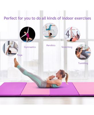 Gymnastics Mat Yoga Mat Folding Panel Thick Gym Multicolor