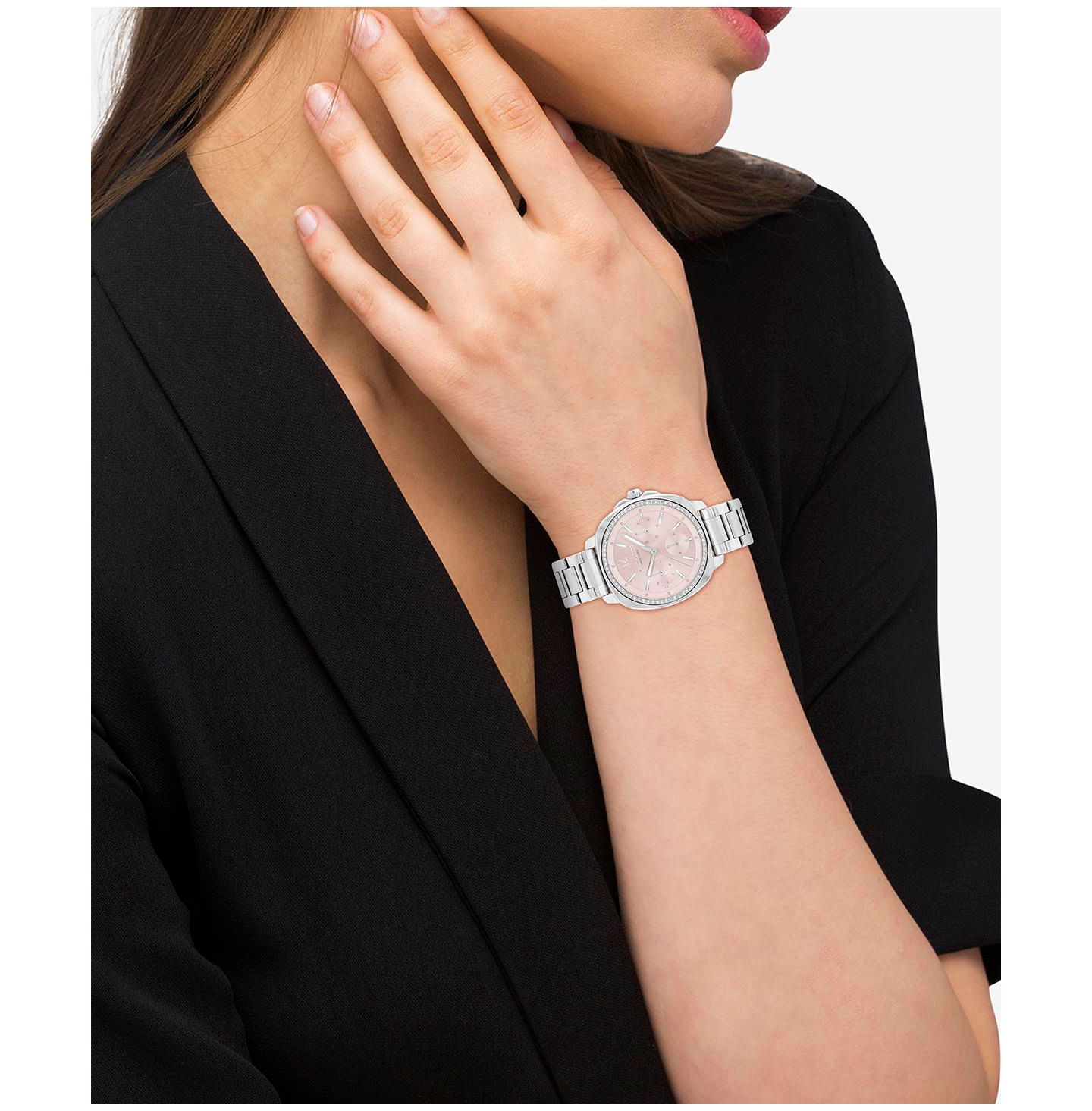 Женские часы Coach Kitt Silver Stainless Steel Bracelet Watch 34mm — фото 4