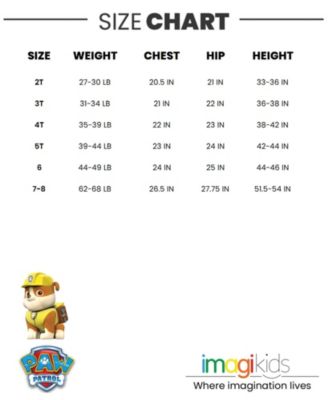 Toddler Boys Rubble Chase Skye Fleece Zip Up Pullover Hoodie to