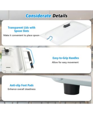 2 in 1 Electric Warming Tray with Temperature Control
