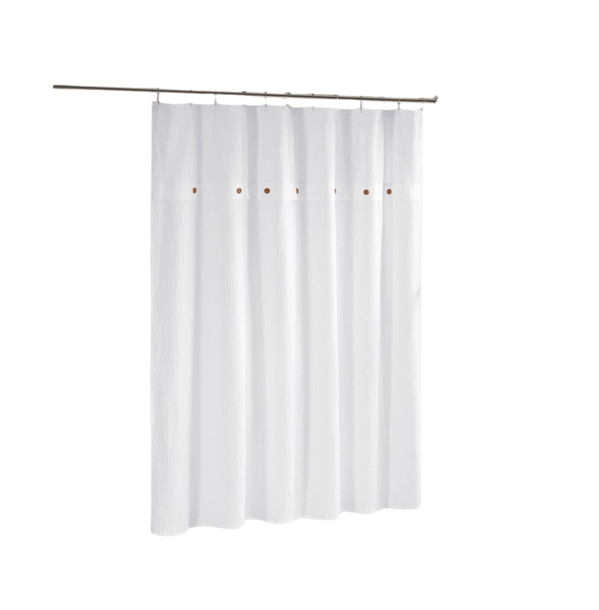 Home Outfitters 100% Cotton Waffle Shower Curtain 72