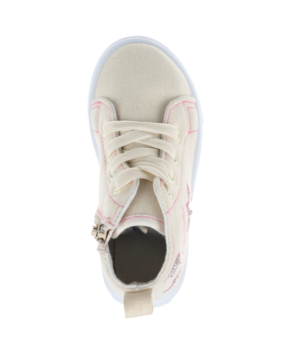 Bebe Toddler Girls Embroidered Sequin Sneakers