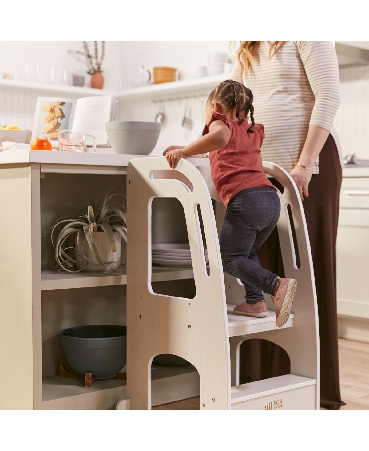 ECR4Kids Girls Chef's Helper Kitchen Tower