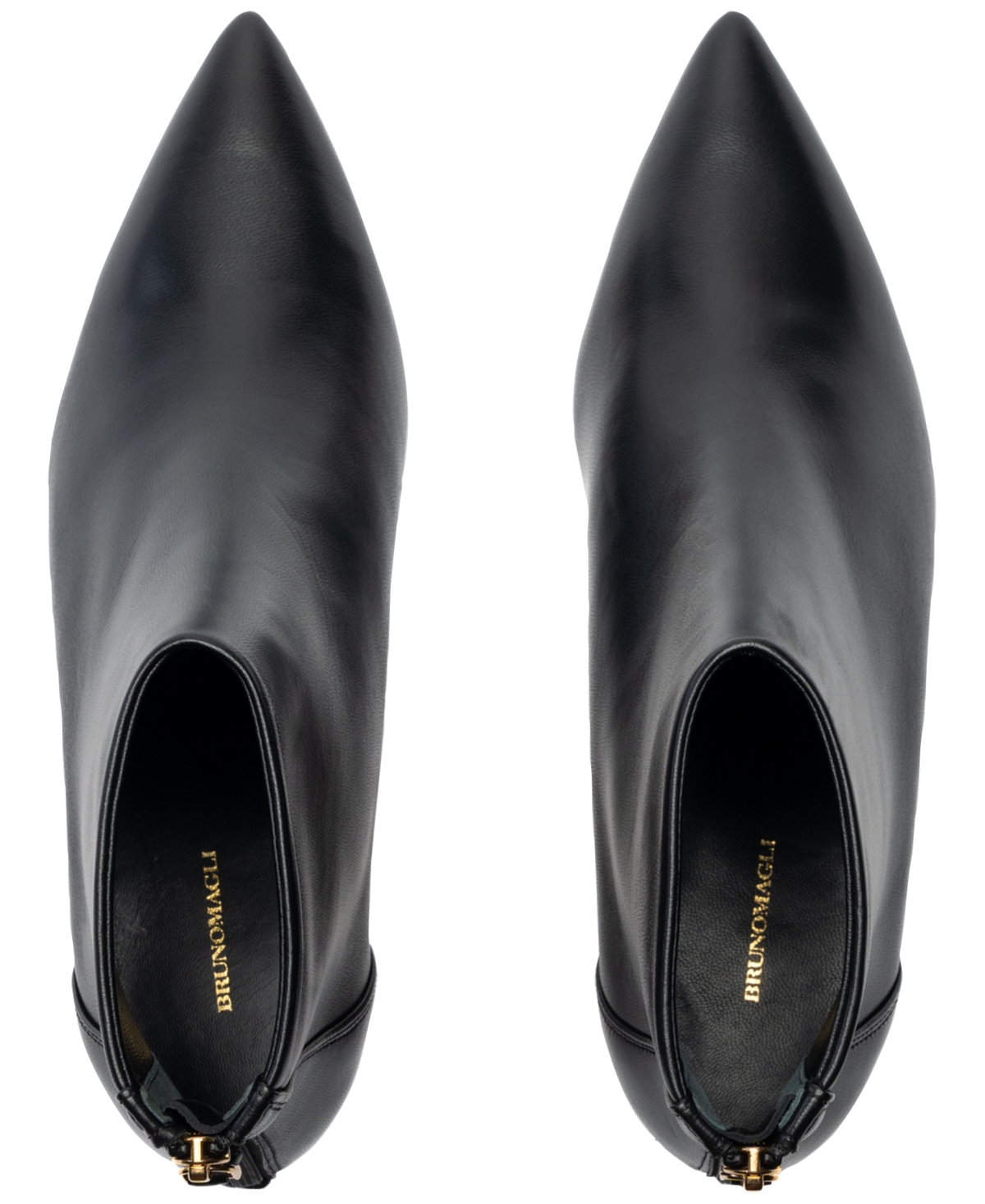 Bruno Magli Francesca Pointed Toe Kitten Heel Bootie In Black