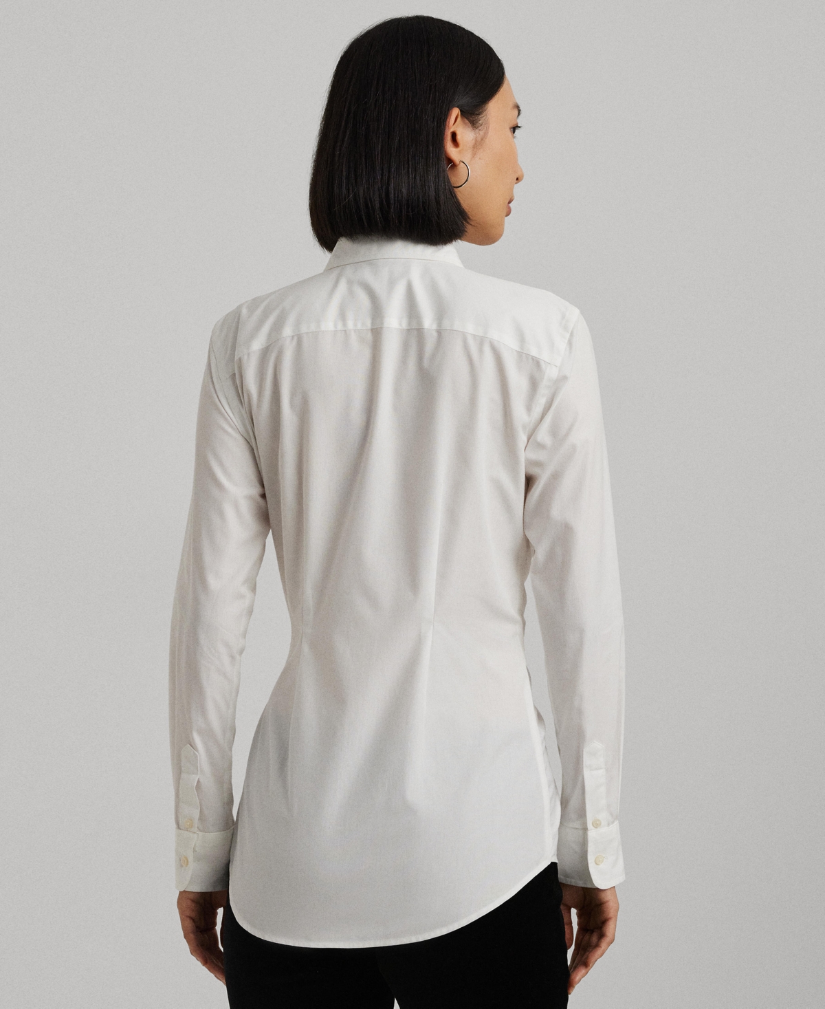 Lauren Ralph Lauren Women's Buckle-Trim Cotton Broadcloth Shirt