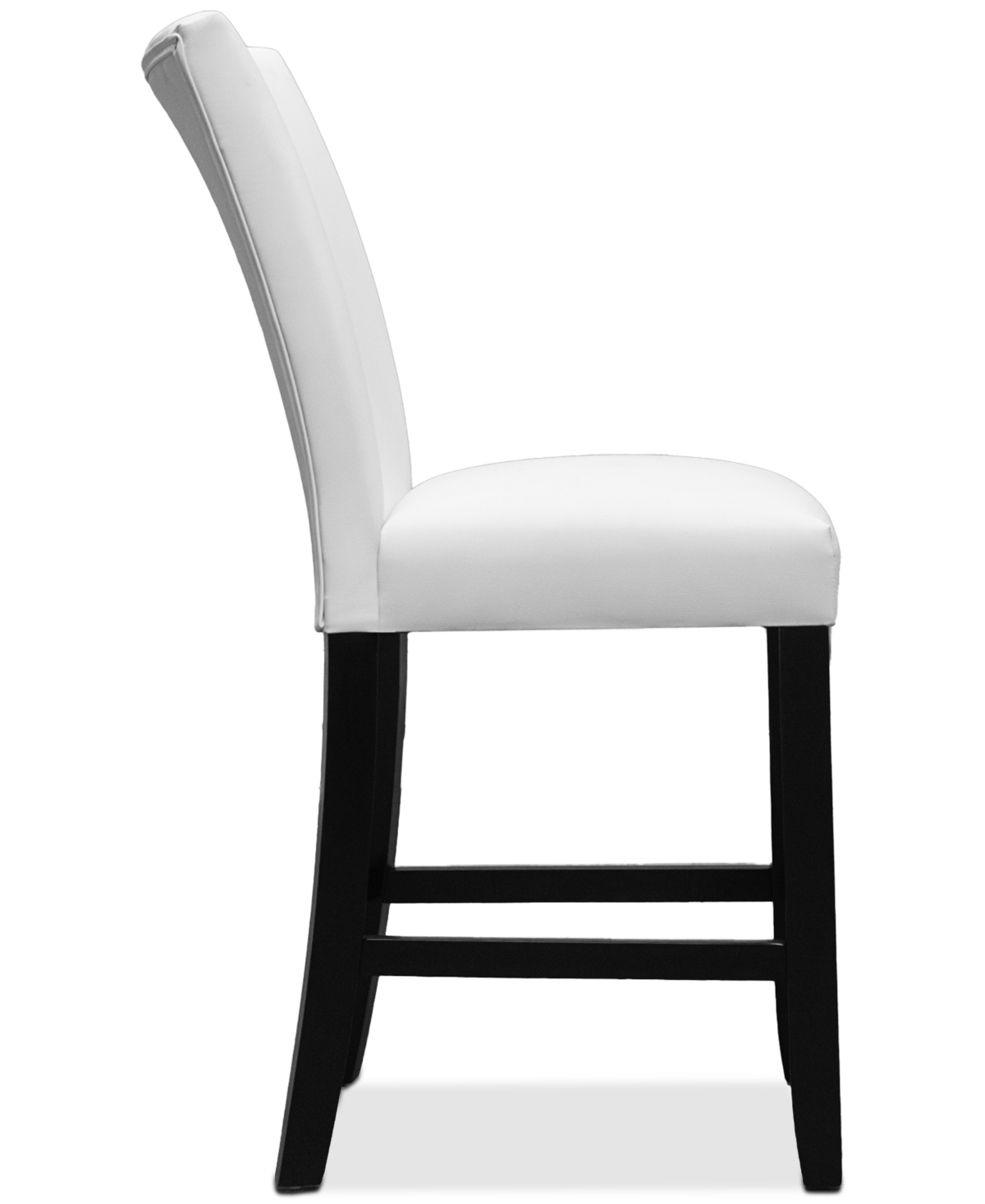 Macy's Kellet 6 Pc. Faux Leather Counter Height Chair Set In White