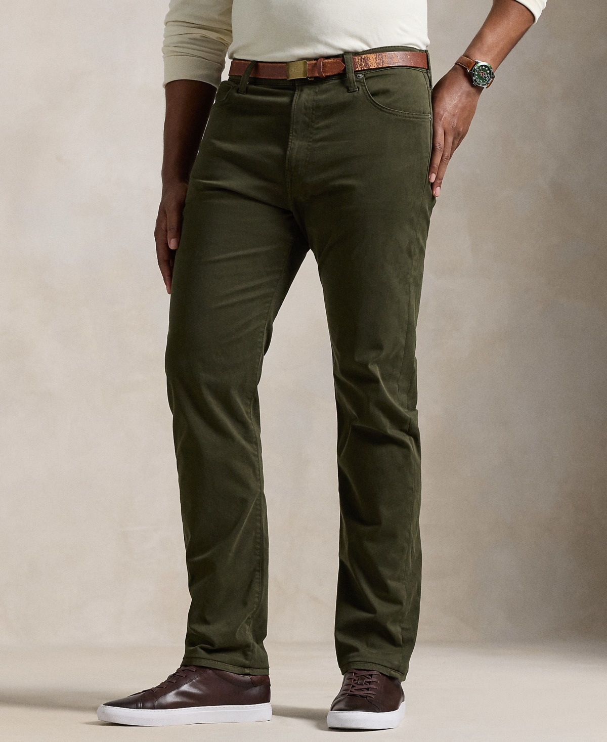 Polo Ralph Lauren Men's Big & Tall Varick Slim Straight Stretch Sateen Pants