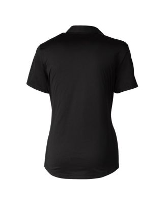 Women's Black UCF Knights Prospect Textured Stretch Polo Top