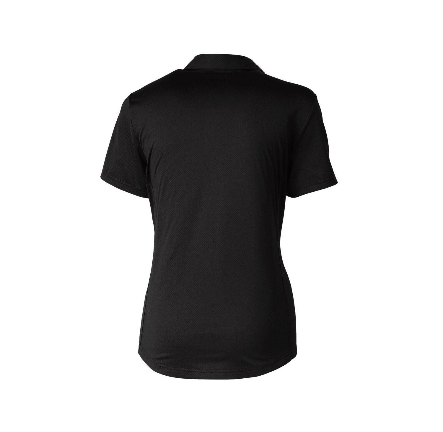 Women's Black UCF Knights Prospect Textured Stretch Polo Top