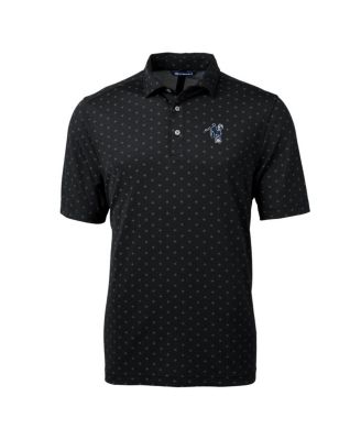 Men's Black Indianapolis Colts Throwback Logo Virtue Eco Pique Tile Polo