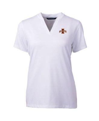Women's White Iowa State Cyclones Forge Blade V-Neck Top