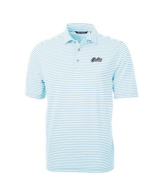 Men's Light Blue UCF Knights Citronaut Virtue Eco Pique Stripe Polo