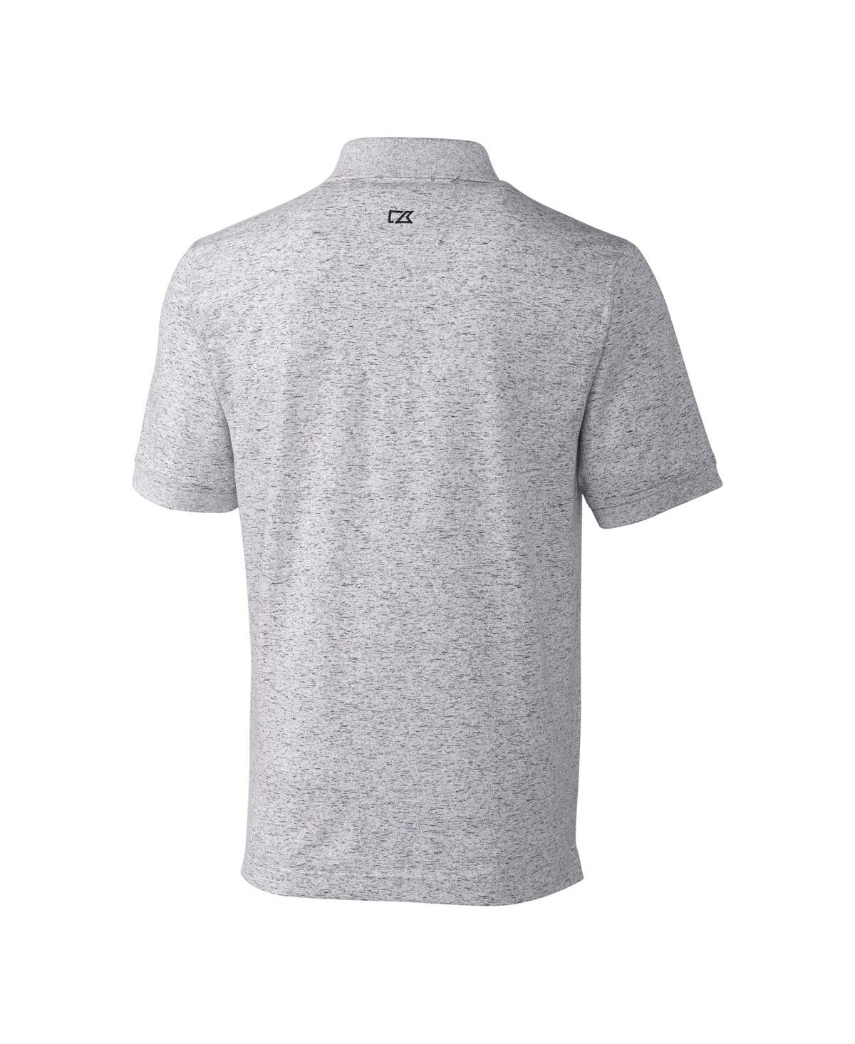 Cutter & Buck Men's Philadelphia Eagles Advantage Tri-blend Space Dye Polo In Gray