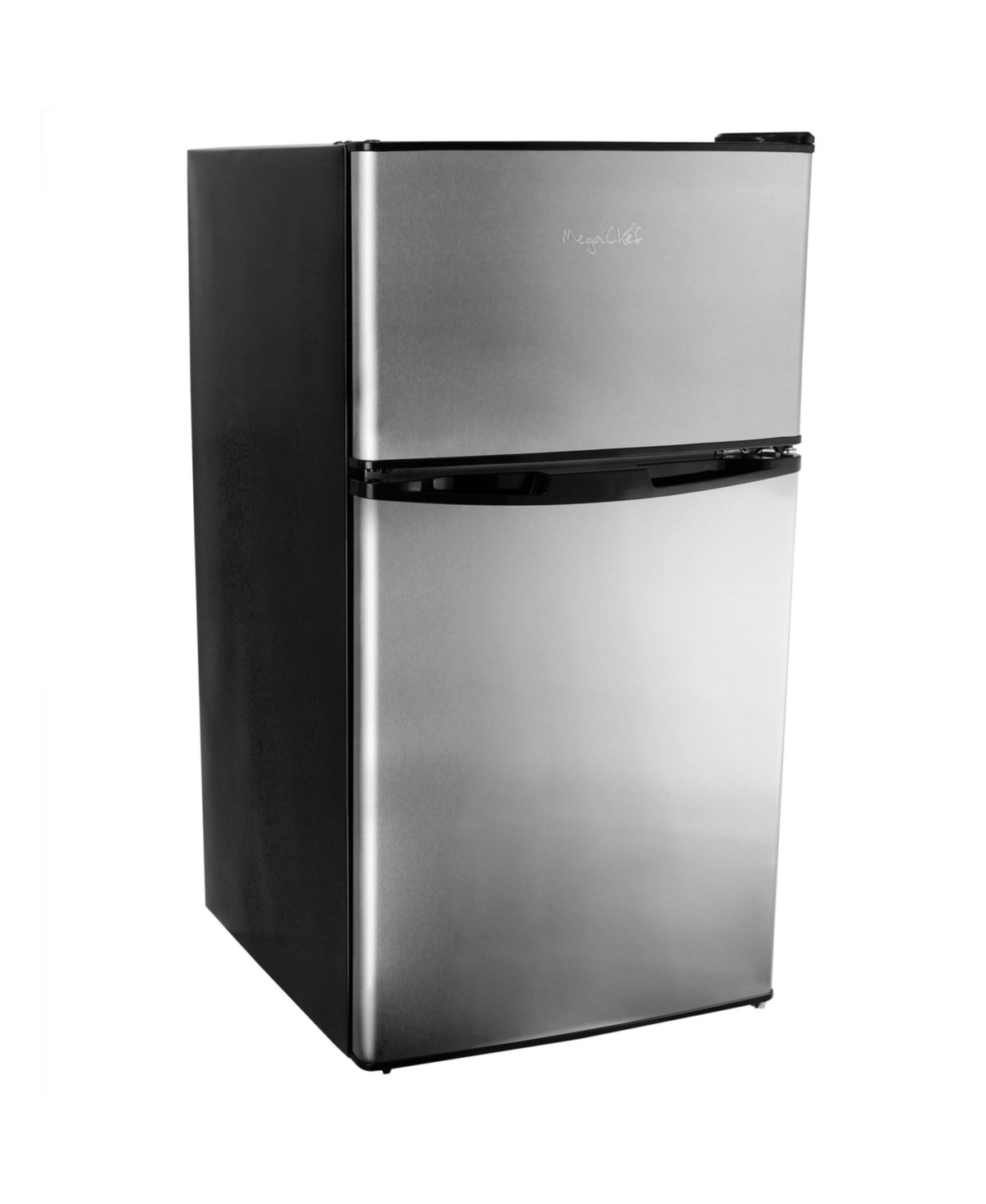 MegaChef 3.2 Cubic Feet 2 Door Refrigerator/Freezer in Stainless Steel