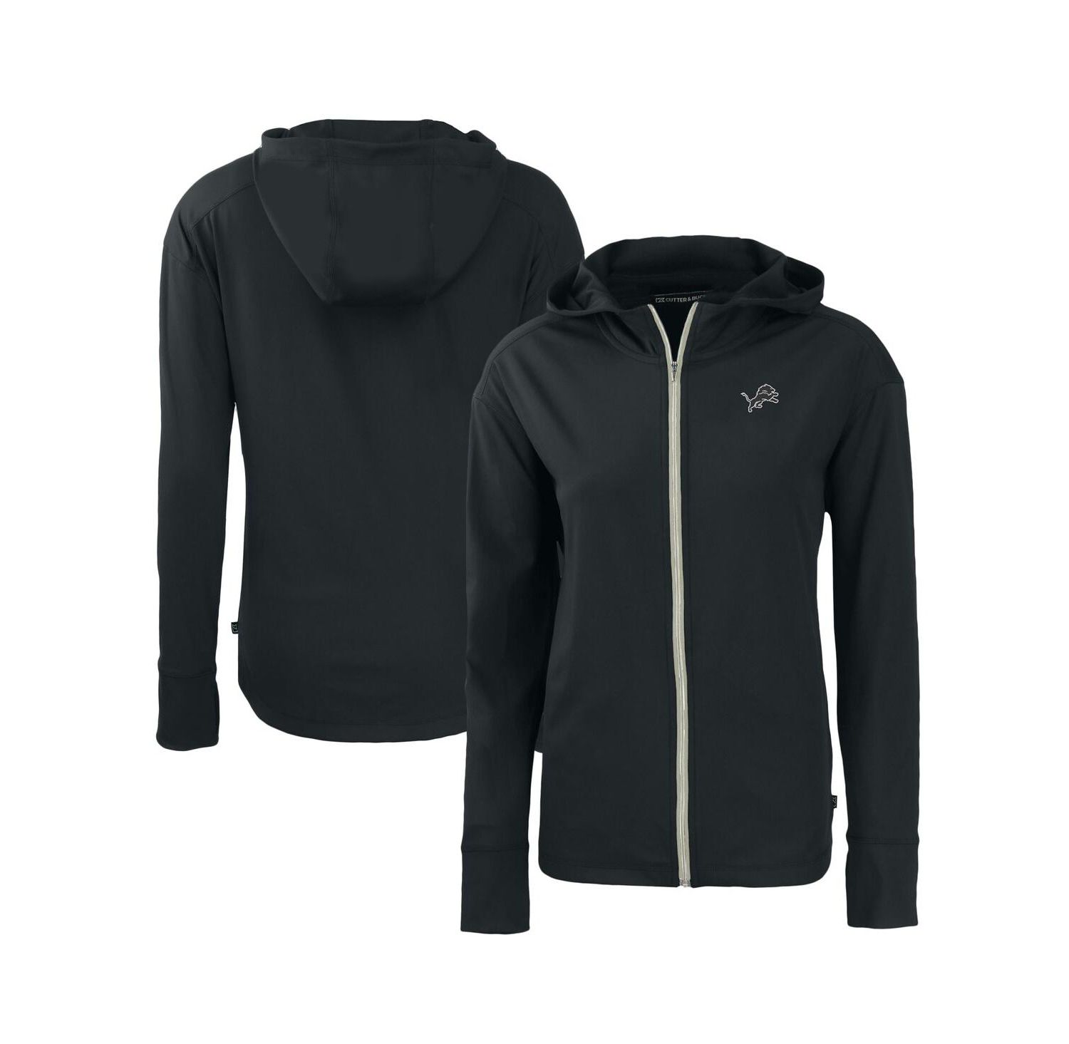 Women's Black Detroit Lions Daybreak Eco Full-Zip Hoodie