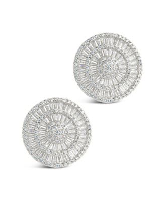 Sandy Cubic Zirconia Circle Stud Earrings