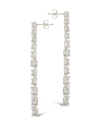 Natasha Cubic Zirconia Drop Stud Earrings