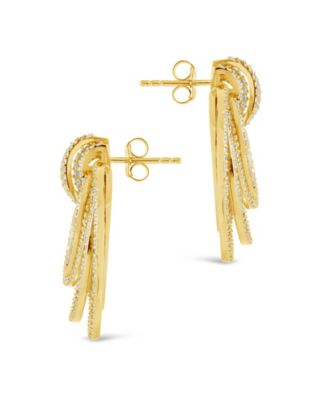 Jordana Cubic Zirconia Statement Circle Stud Earrings