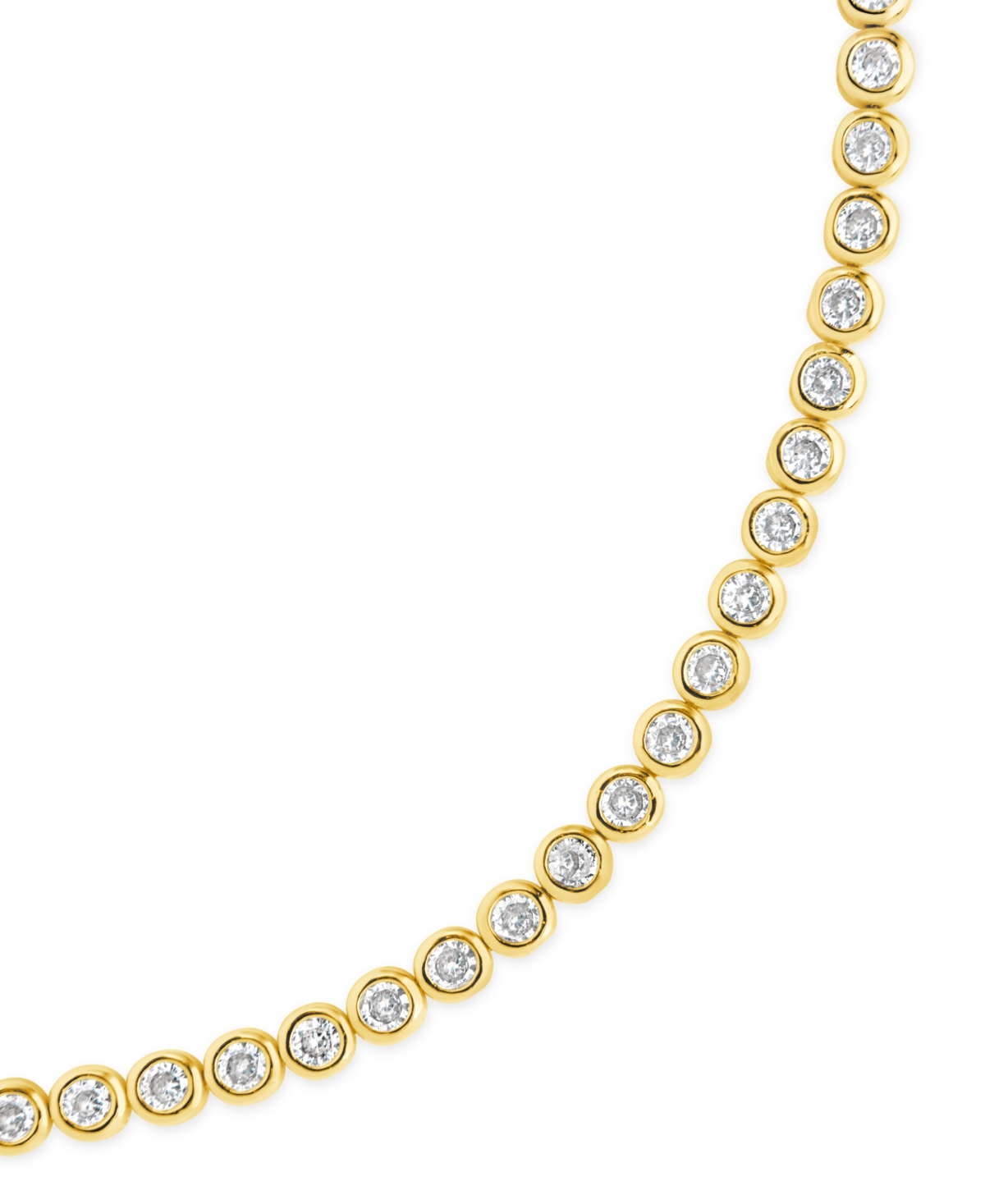 Sterling Forever Bryn Bezel Cubic Zirconia Tennis Bracelet