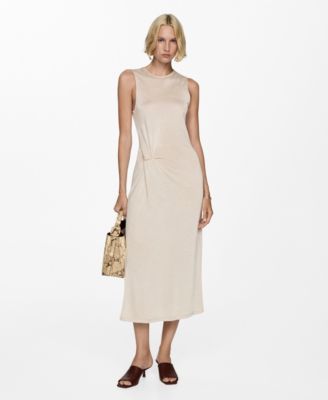 knee length dresses for ladies Chain Link Shark Bite Midi Dress main image 0