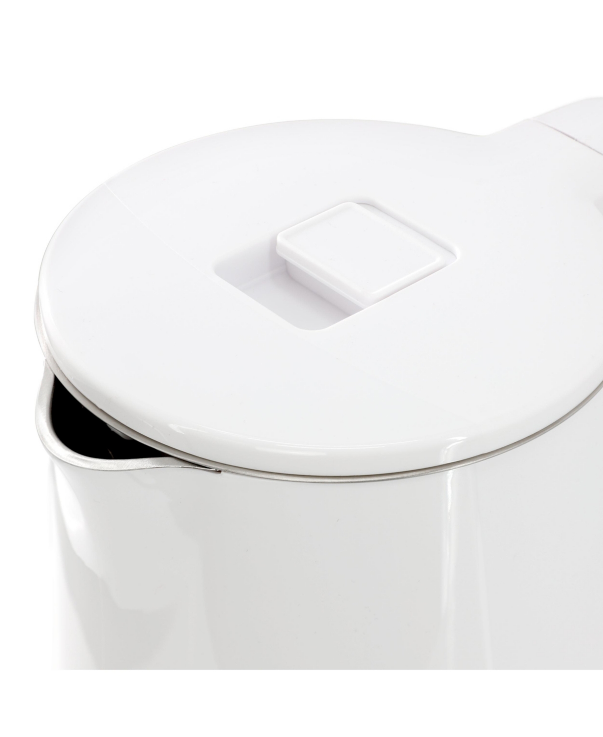 Megachef 1.7 Liter Double Wall Stainless Steel Electric Tea Kettle - White