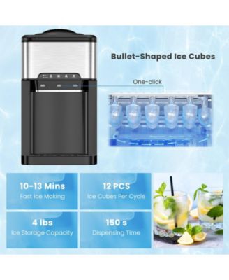 Water Cooler Dispenser 3-in-1 with Built-in Ice Maker and 3 Temperature Settings