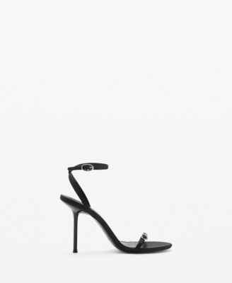Women's Buckle Detail Heeled Sandals