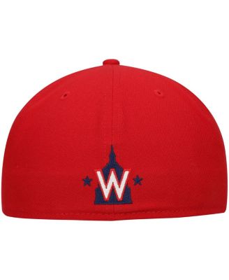 Men's Red Washington Nationals Shadow Logo 59FIFTY Fitted Hat
