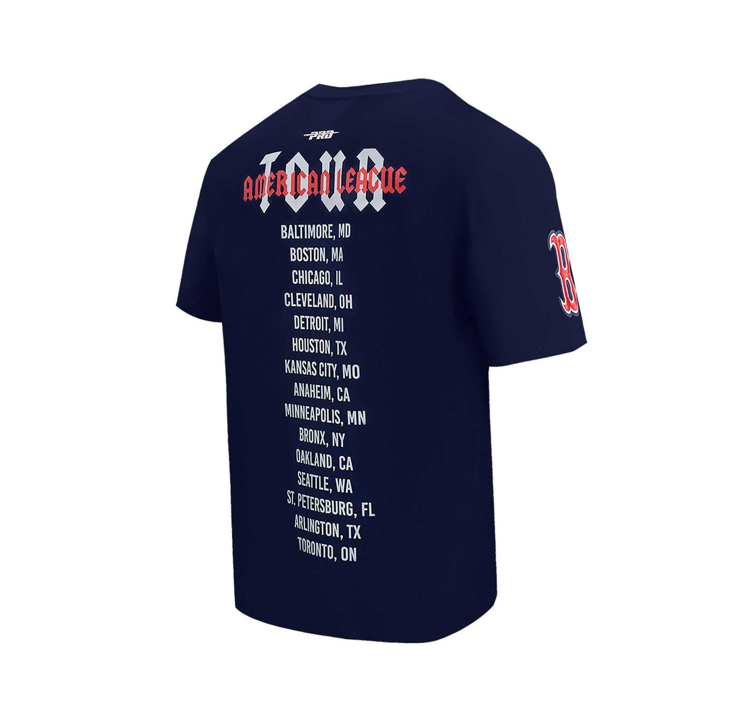 Men's Navy Boston Red Sox Oversized City Tour T-Shirt