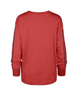 Women's Red Chicago Bulls Tomcat Long Sleeve T-Shirt