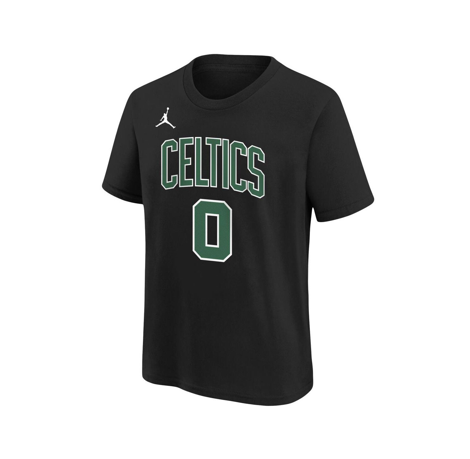 Big Boys and Girls Jayson Tatum Black Boston Celtics Statement Edition Name & Number Player T-Shirt