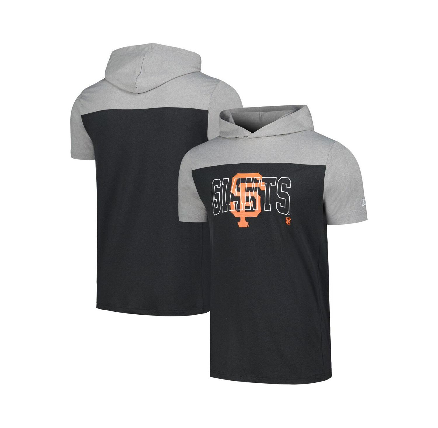 Men's Black San Francisco Giants Active Brushed Hoodie T-Shirt