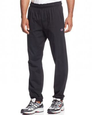 Champion Men's Jersey Banded Bottom Pants & Reviews - Activewear - Men ...
