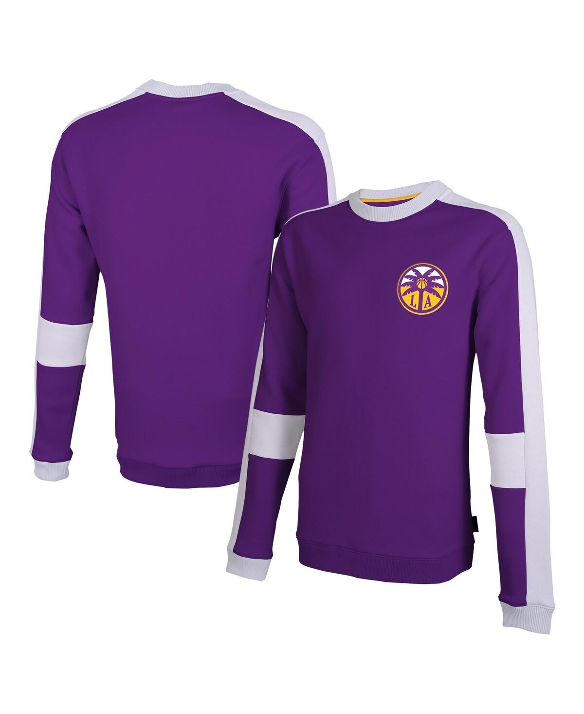 Men's and Women's Purple Los Angeles Sparks Half Time Long Sleeve T-Shirt - Purple