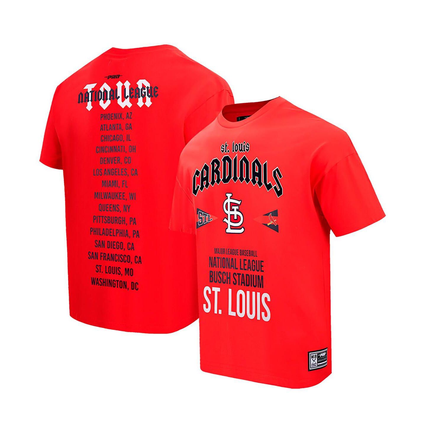 Мужская футболка Pro Standard Red St. Louis Cardinals Oversized City Tour — фото 1