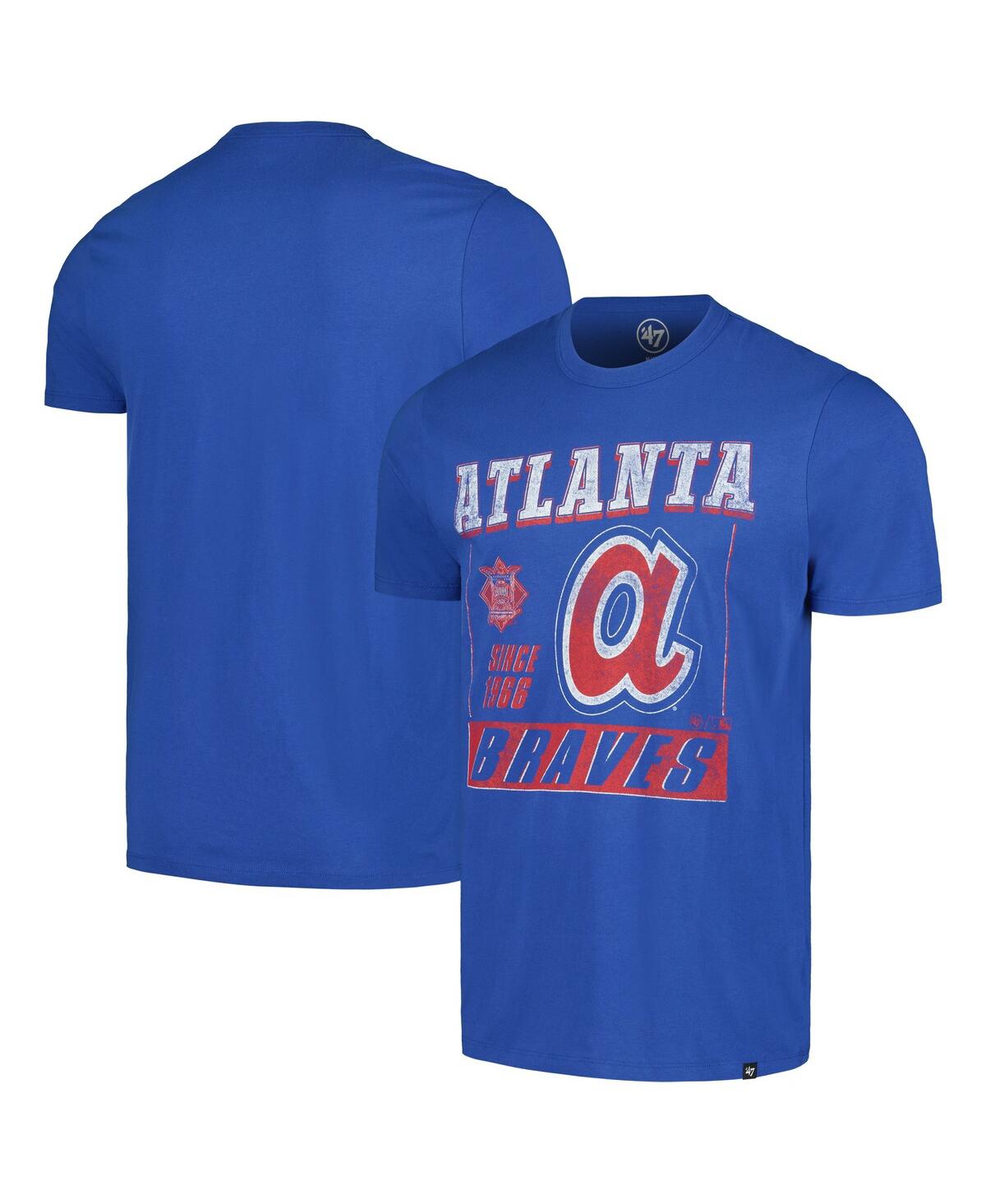 Men's Royal Atlanta Braves Outlast Franklin T-Shirt - Royal