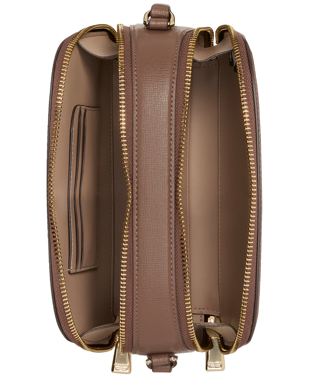 kate spade new york Devin Saffiano Leather Double Zip Dome Crossbody Bag