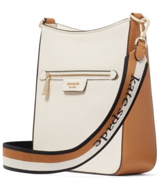 Hudson Small Pebbled Leather Messenger Crossbody