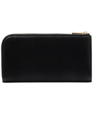 Devin Saffiano Leather Zip Around Continental Wallet
