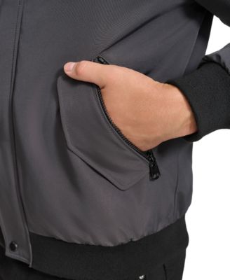 Men's Arctic Faille Parka Bomber with Sherpa lined Hood