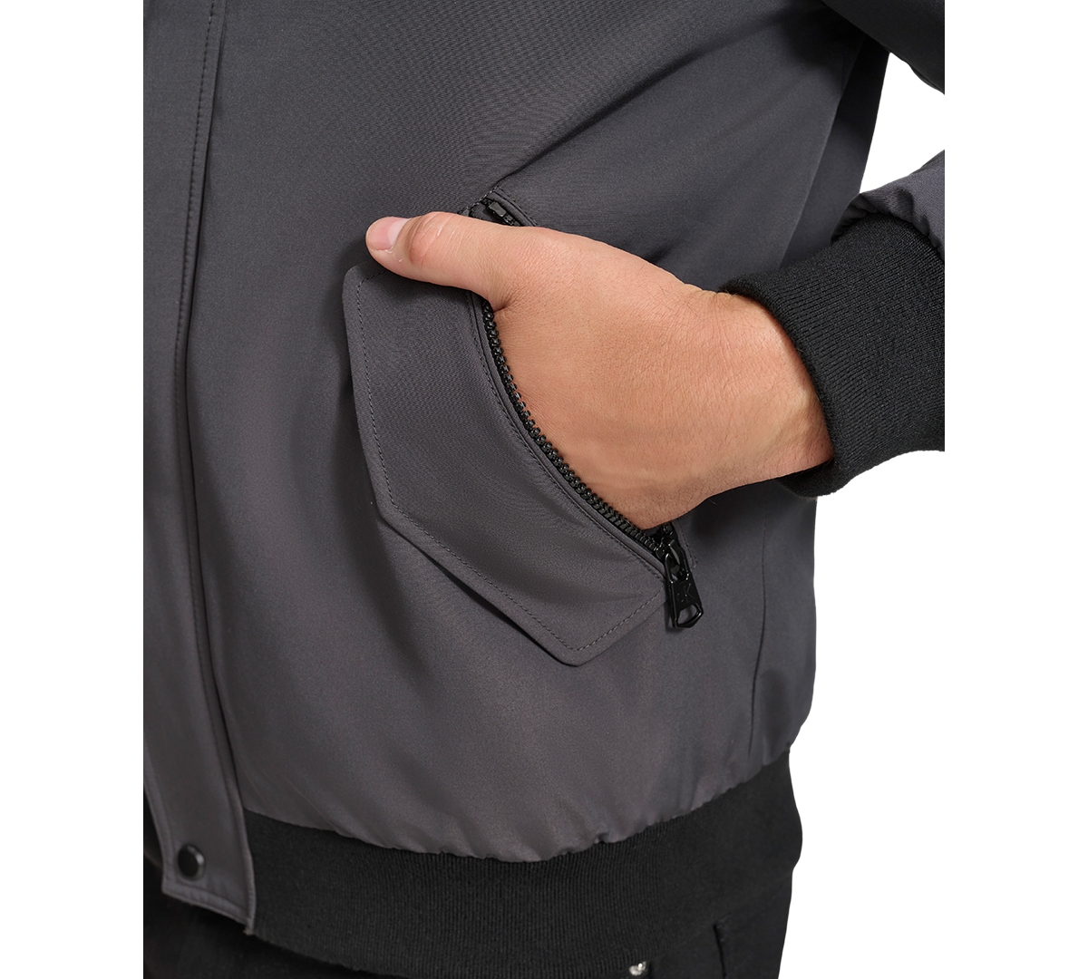 Calvin Klein Ckm Short Parka Ocm4 In Iron